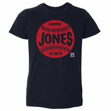 将图片加载到图库查看器，Chipper Jones Atlanta Baseball WHT
