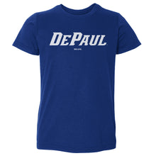 将图片加载到图库查看器，DePaul Blue Demons Wordmark White WHT
