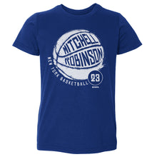 将图片加载到图库查看器，Mitchell Robinson New York Basketball WHT
