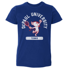 Load image into Gallery viewer, DePaul Blue Demons Mascot Tennis WHT
