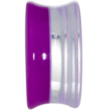 将图片加载到图库查看器，18mm Purple Neon Glitter Saddle Plug
