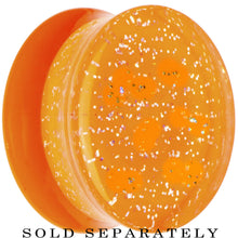 将图片加载到图库查看器，18mm Orange Neon Glitter Saddle Plug
