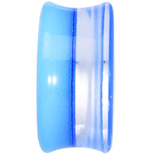 Load image into Gallery viewer, 20mm Blue Neon Glitter Saddle Plug
