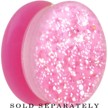 Load image into Gallery viewer, 20mm Pink Neon Glitter Saddle Plug
