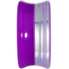 将图片加载到图库查看器，20mm Purple Neon Glitter Saddle Plug
