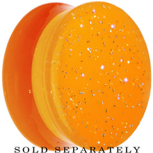 将图片加载到图库查看器，20mm Orange Neon Glitter Saddle Plug
