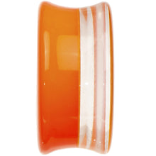 将图片加载到图库查看器，20mm Orange Neon Glitter Saddle Plug
