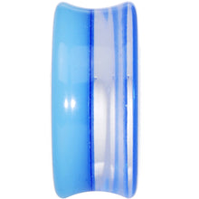 Load image into Gallery viewer, 24mm Blue Neon Glitter Saddle Plug

