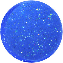 Load image into Gallery viewer, 24mm Blue Neon Glitter Saddle Plug
