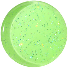 Load image into Gallery viewer, 24mm Green Neon Glitter Saddle Plug

