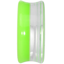 Load image into Gallery viewer, 24mm Green Neon Glitter Saddle Plug
