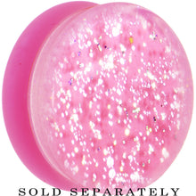 Load image into Gallery viewer, 24mm Pink Neon Glitter Saddle Plug

