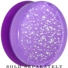 Load image into Gallery viewer, 24mm Purple Neon Glitter Saddle Plug
