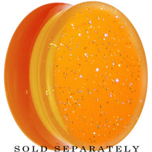 将图片加载到图库查看器，24mm Orange Neon Glitter Saddle Plug
