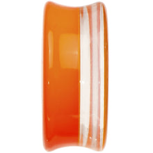 将图片加载到图库查看器，24mm Orange Neon Glitter Saddle Plug
