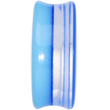 Load image into Gallery viewer, 26mm Blue Neon Glitter Saddle Plug
