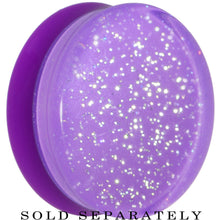 Load image into Gallery viewer, 26mm Purple Neon Glitter Saddle Plug
