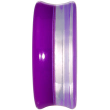 Load image into Gallery viewer, 26mm Purple Neon Glitter Saddle Plug

