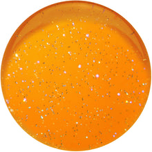 Load image into Gallery viewer, 26mm Orange Neon Glitter Saddle Plug
