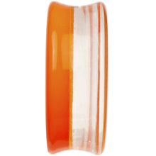 Load image into Gallery viewer, 26mm Orange Neon Glitter Saddle Plug
