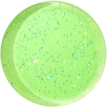 Load image into Gallery viewer, 28mm Green Neon Glitter Saddle Plug
