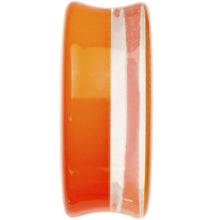 将图片加载到图库查看器，28mm Orange Neon Glitter Saddle Plug
