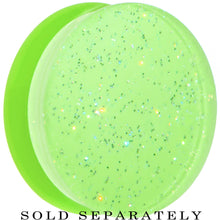 将图片加载到图库查看器，30mm Green Neon Glitter Saddle Plug
