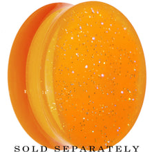 Load image into Gallery viewer, 30mm Orange Neon Glitter Saddle Plug
