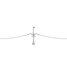 将图片加载到图库查看器，Clear Gem Floweret Flower Belly Chain
