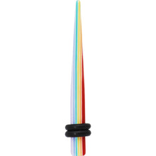 将图片加载到图库查看器，6G Acrylic Colorful Striped Taper
