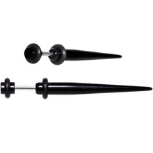 将图片加载到图库查看器，UV Black Acrylic Faux Taper Cheater Plug Set
