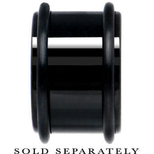 将图片加载到图库查看器，18mm Black Acrylic Straight Plug Pair

