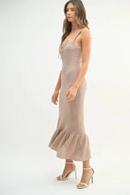 将图片加载到图库查看器，Ruffled Hem Sleeveless Crochet Knit Midi Dress For Women – Crochet Knit Dress, Ruffled Hem Dress, Sleeveless Midi Dress, Summer Dress, Elegant Knit Dress
