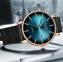 Load image into Gallery viewer, Men's Elegant  Watch With Stainless Steel Straps And Special Date Display Excellent Look Unique Design Perfect Gift
