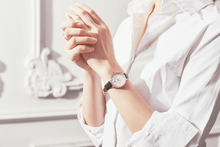 Load image into Gallery viewer, Stylish Womens Elegant With Double Zircon And Two Chronometer Day And Date Luxury Watch
