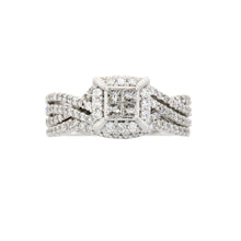 Load image into Gallery viewer, 1.00ct Diamond Engagement Ring Set 10KT White Gold

