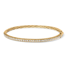 Load image into Gallery viewer, 14K Rose Gold 1.00 Cttw Half Eternity Diamond Bangle Bracelet (G-H Color, SI2-I1 Clarity) - 7" Inches
