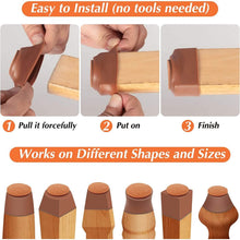 将图片加载到图库查看器，32-Piece: Clear Chair Leg Floor Protectors

