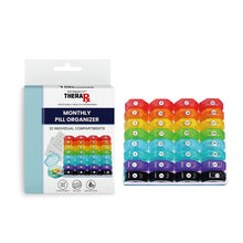 Load image into Gallery viewer, 32-Pieces: Colored Compartments Monthly Pill, Medicine And Vitamin Organizer With Tray

