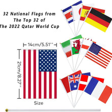 Load image into Gallery viewer, 32-Pieces: World Cup 2022 Participating National Teams Flags
