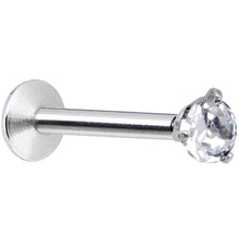 将图片加载到图库查看器，16G Clear 2mm Gem Internally Threaded Labret Monroe Tragus
