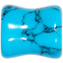 将图片加载到图库查看器，00G Turquoise Natural Stone Saddle Plug Set
