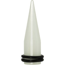 Load image into Gallery viewer, 00G Short White Glow in the Dark Taper
