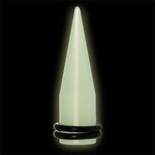Load image into Gallery viewer, 00G Short White Glow in the Dark Taper
