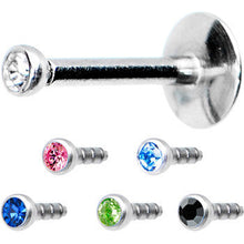 将图片加载到图库查看器，14G Cubic Zirconia Interchangeable Labret Pack Set
