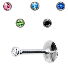 将图片加载到图库查看器，14G Cubic Zirconia Interchangeable Labret Pack Set
