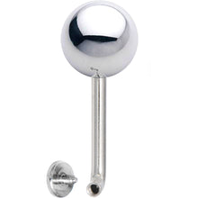Load image into Gallery viewer, 14G 8mm Steel Ball Vertical Hood Piercing -7/16 2.5mm Rise
