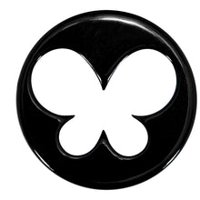 将图片加载到图库查看器，20mm Black Acrylic Hollow Butterfly Saddle Plug
