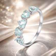 Load image into Gallery viewer, 925 Sterling Silver Ring with 4.5mm Pavé Set CZ, Size 7, for Women
