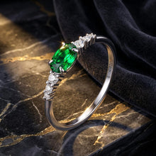 Load image into Gallery viewer, 925 Sterling Silver &amp; Platinum Plated 0.1cm CZ Ring for Women - Size 6.0
